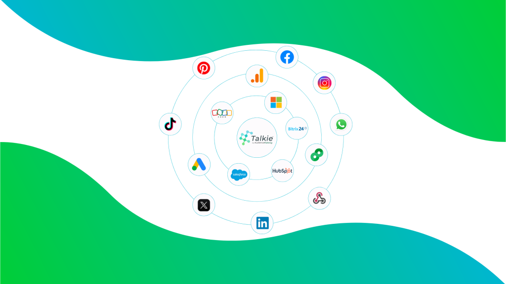 Talkie® conecta todo tu stack de marketing (Google, Meta, CRMs y más) para una estrategia de datos unificada, sin discrepancias y con coherencia total.